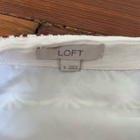 Loft shimmer mosaic mini skirt shift - Picture 5 of 6